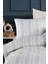 Sport Çizgili Nevresim Takımı Tek Kişilik Soft Line Gri 3