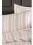 Sport Çizgili Nevresim Takımı Tek Kişilik Soft Line Bej 4