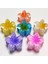 Lotus Toka 4cm Küçük Boy Metal Sert Plastik 1. Sınıf Malzeme 2'li Sarı Standart Aloha Çiçek 3
