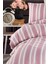 Sport Çizgili Nevresim Takımı Tek Kişilik Soft Line Bordo 5