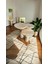 Wood Ahşap 3’lü Set Fitilli Mantar Yan Sehpa Konik Model / Naturel Renk / Zigon Sehpa Vernikli 3