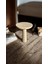 Wood Wooden Ahşap Tekli Mantar Yan Sehpa Modern Naturel Renk Fiskos 1