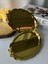 20*25 cm Parlak Gold Oval Kulplu 6 Adet Servis ve Sunum Tepsisi 1