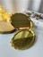20*25 cm Parlak Gold Oval Kulplu 6 Adet Servis ve Sunum Tepsisi 3