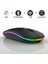 Şarjlı Rgb Işıklı Çift Modlu Kablosuz Mouse, Laptop, Tablet, Telefon, Tv Uyumlu Mouse Süper Sessiz 4