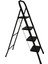 4 Basamaklı Metal Merdiven Hardy Siyah (1.48 Metre) 1