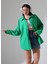 Mor Poplin Kumaş Çift Cepli Oversize Pamuklu Kadın Tunik Gömlek 4