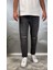 Antrasit Diz Yırtık Boyfriend Jean 1