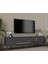 Şuşa Tv Sehpası Tv Ünitesi Antrasit Altın 2