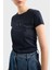 Logolu Pamuk Slim Fit Bisiklet Yaka T Shirt Bayan T Shirt XW000530 AF10359 UB100 4