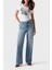 Cn Ss Leaf Streç Pamuklu Desenli ve Taş Detaylı Bisiklet Yaka T Shirt W5GI07J1314 Bayan T Shirt W5GI07 J1314 G011 3
