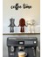 Kahve Köşesi Sevimli Biblo Seti 3lü Kahve Çekirdeği, Bej Kahve Kupası, Moka Pot, Coffee Set 8cm 1