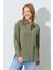 Kadın Lacivert Krınkıl Oversize Gömlek 3