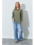 Kadın Lacivert Krınkıl Oversize Gömlek 5