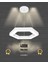 Hexagon (Beyaz Kasa, Doğal Beyaz) Ledli Modern Sarkıt LED Avize Salon Mutfak Oturma Yatak Odası Sarkıt 1