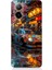Realme 12 Lite Uyumlu Renkli Araba Desenli Silikon Kılıf 1