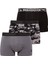 Erkek Siyah - Antrasit - Baskılı 3 Lü Boxer 1