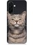 Samsung Galaxy A26 Uyumlu Gri Kedi Desenli Silikon Kılıf 1