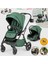 Hera Travel Sistem Bebek Arabası Silver Yeşil 1