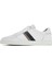 Erkek Beyaz Bağcıklı Deri Sneaker 25SFD674618 2