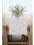 Pembe Yeşil Modern Çiçek Desenli Runner 40X140CM 1
