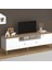 2 Kapak 2 Çekmeceli Bohem Tv Ünitesi - Beyaz / Sepet - 55X44X180 cm 3