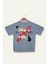 Erkek Çoçuk Sörf Baskılı T-Shirt - Mavi 2