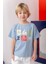 Erkek Çoçuk Future Baskılı T-Shirt - Mavi 1