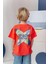Erkek Çoçuk Sörf Baskılı T-Shirt - Coral 2