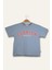Erkek Çocuk Florida Baskılı T-Shirt - Mavi 1