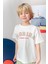 Erkek Çocuk Florida Baskılı T-Shirt - Ekru 1