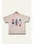Erkek Çoçuk Sörf Baskılı T-Shirt - Taş Rengi 1