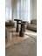 Wood Ahşap 3’lü Set Fitilli Mantar Yan Sehpa Boğumlu Model / Ceviz Renk / Zigon Sehpa Vernikli 1