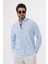 Erkek PAMUK Nefes Alan Teri Emen Nakışlı Regular Gömlek 1