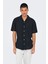 Onscaiden Keten ve Pamuk Karışımlı Slim Fit Kısa Kollu Gömlek Erkek Gömlek 22025116 1