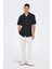 Onscaiden Keten ve Pamuk Karışımlı Slim Fit Kısa Kollu Gömlek Erkek Gömlek 22025116 2
