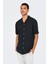 Onscaiden Keten ve Pamuk Karışımlı Slim Fit Kısa Kollu Gömlek Erkek Gömlek 22025116 3