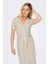 Onlsiesta Keten Karışımlı Regular Fit V Yaka Midi Boy Cepli Elbise Bayan Elbise 15347210 3