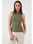 Slim Fit Halter Yaka Fitilli Atlet Bayan Atlet 25Y0479K1 1