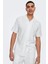 Onscaiden Keten ve Pamuk Karışımlı Slim Fit Kısa Kollu Gömlek Erkek Gömlek 22025116 1