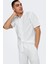 Onscaiden Keten ve Pamuk Karışımlı Slim Fit Kısa Kollu Gömlek Erkek Gömlek 22025116 3
