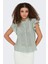 Onlgabina Ajurlu % 100 Pamuk Regular Fit Dik Yaka Bluz Bayan Bluz 15335251 3