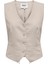 Onlcaro Keten Karışımlı Regular Fit V Yaka Yelek Bayan Yelek 15338714 1