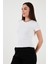 Slim Fit Bisiklet Yaka Fitlli Crop T Shirt Bayan T Shirt 25Y0444K1 2