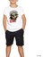 Iron Maiden Skull Cartoon Beyaz Çocuk Tişört 1