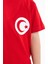 Kız Çocuk Türk Bayrak Göğüs Arma Baskılı Kırmızı Tshirt 2