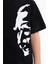 Kız Çocuk Atatürk Siluet Baskılı Siyah Tshirt 3