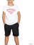 Superman Distord Logo Beyaz Çocuk Tişört 1