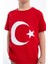 Kız Çocuk Türk Bayraklı Kırmızı Tshirt Penye 3