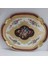 Floransa Sanat Wdn Oval Tepsi 51X42CM Gold Leaf Bordo Italyan Gül Ağaç El Yapım Büyük 1 Adet 1